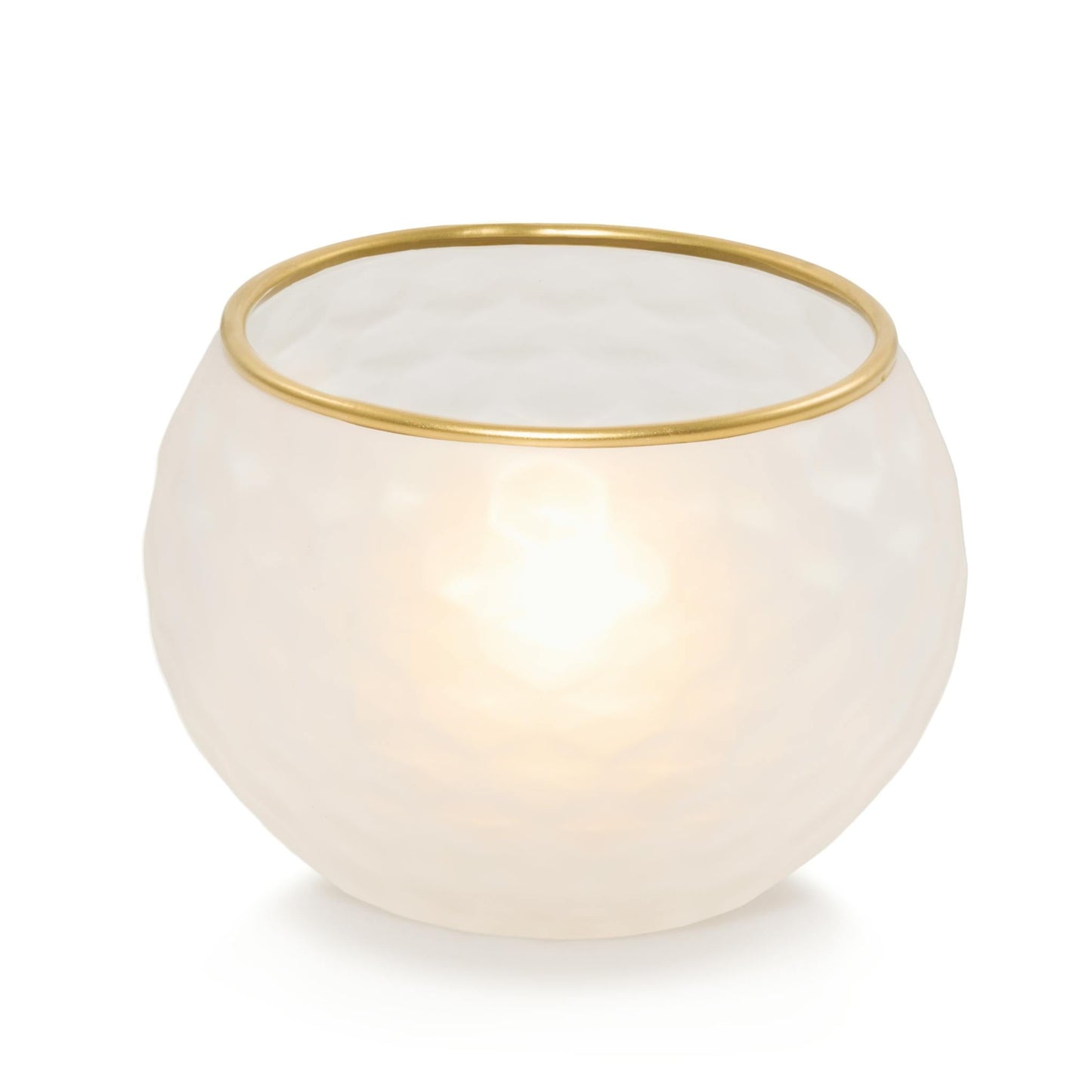 Frosted Honeycomb Tea Light Candle Holder (S45A7)