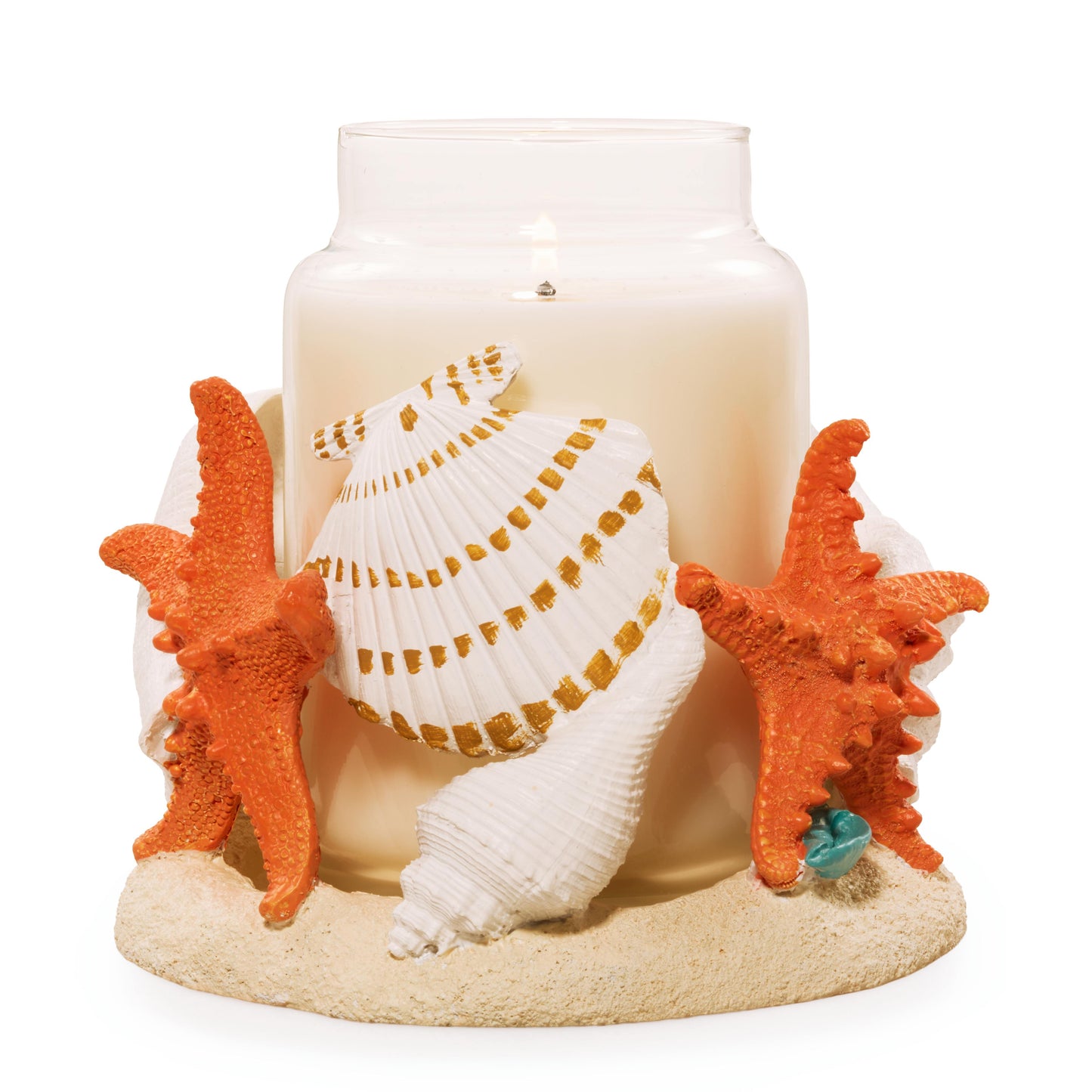 Seashell Jar Candle Holder (S42HM)