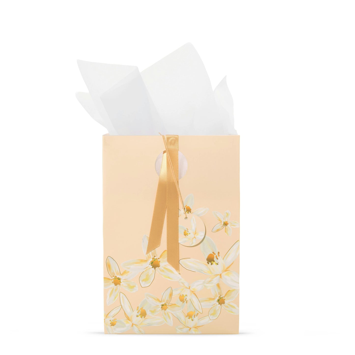 Peach Jasmine Floral Gift Bag (S4G8G)